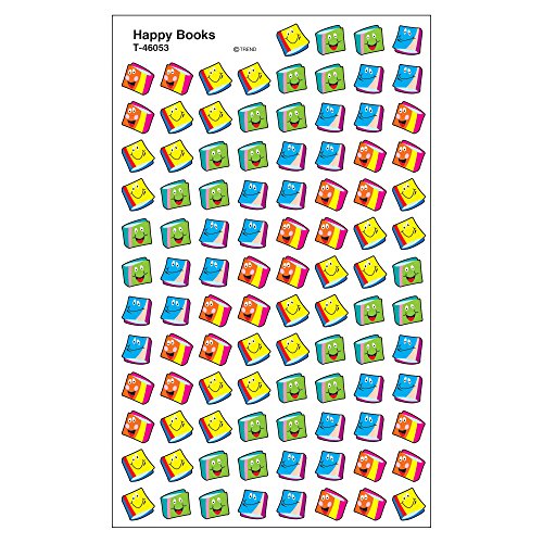 Trend Enterprises Happy Books Super Shapes Stickers (800 Piece)
