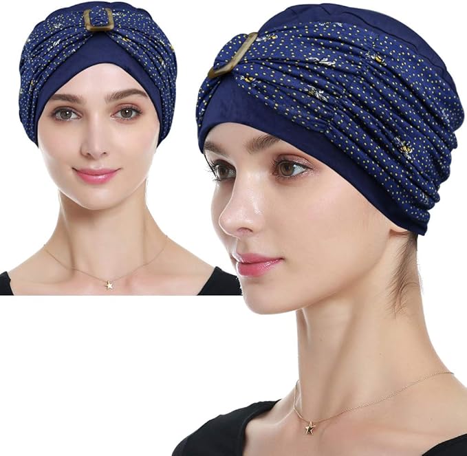 Alnorm Head Wraps for Women Soft Cotton Beanie Hats for Cancer Patients