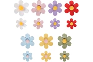 14pcs 3D Flower Fridge Magnets, Cute Refrigerator Magnets Colorful Magnetic Fridge Decor Funny Decorative Accessories for Loc