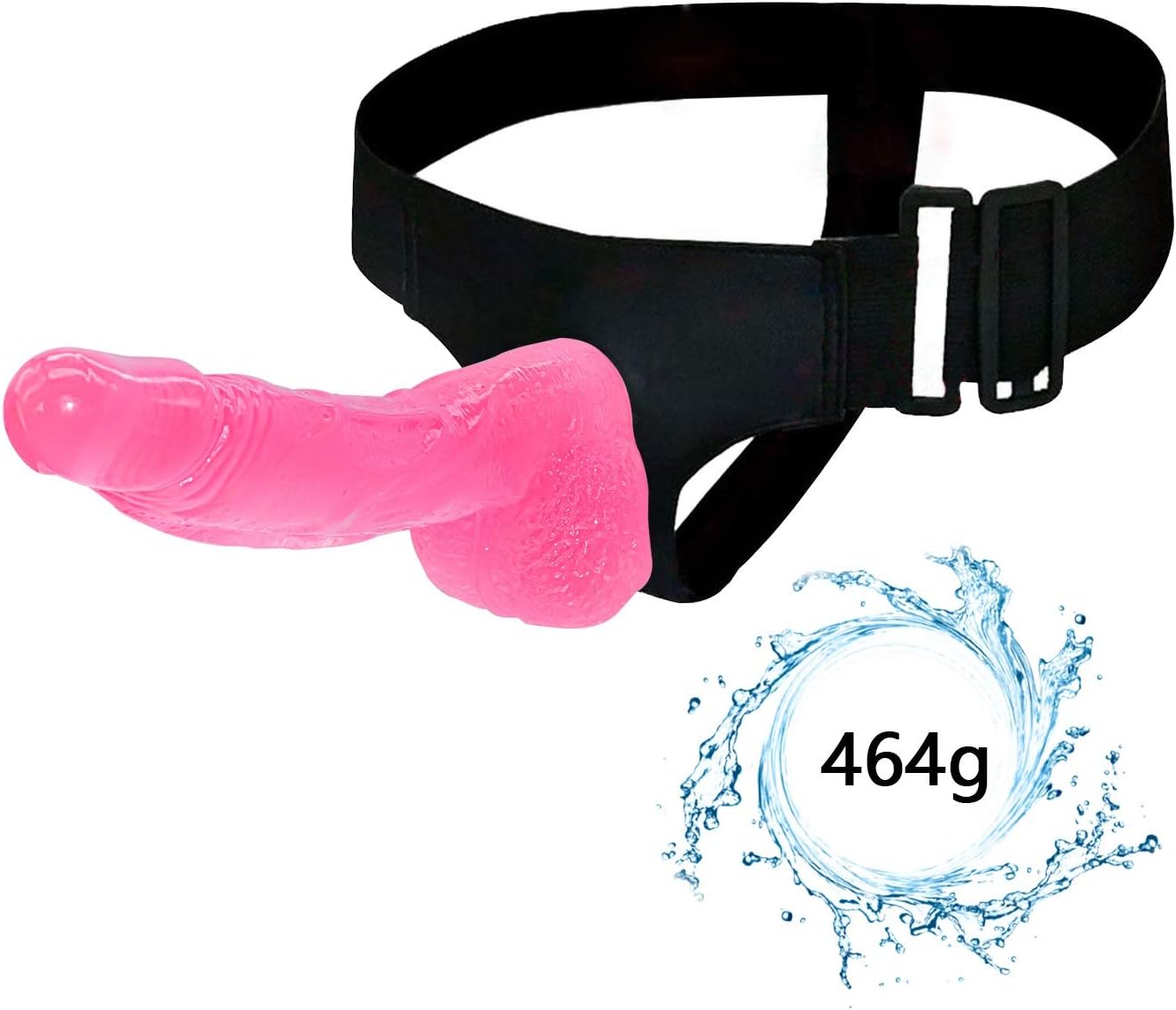 YRJDL Flexible Wearable 9.05 Inch Lesbian Pants Strap On Strapless Wearable Belt Pants Strapless Panties Massage Stîck for Beginner Couples Games (Color : Pink)