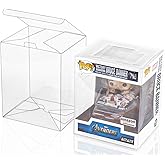 Baskiss 3 Pack Protector Case for Funko Pop 6 inch Figures, 0.5mm Thick, No Protective Film Need Clear Display Box with Locking Tab, Scratch-Resistant, Waterproof and Dustproof (3)