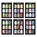 CICI&SISI Acrylic Nail Stamping Stamping Plate Set Jumbo 5-Set of 6 JUMBO Nail Art Konad Polish Stamping Manicure Accessories Kit All New Designs