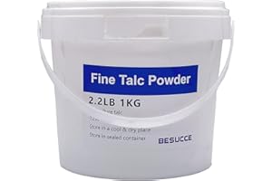Besucce 2.2 LBS Super Purity Talcum Powder, Extremely Fine Talc Powder for Chalk Painting, Multiple Purpose Talcum Powder Uns
