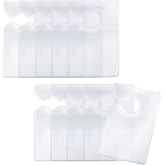 ecocstm 10 PCS Clear Parking Permit Holder Tag, Rear View Mirror Hanger | Parking Pass Holder, Car Vertical Parking Lot Pass, Hang Tag Holdefor Car Passes, Permits, Stickers