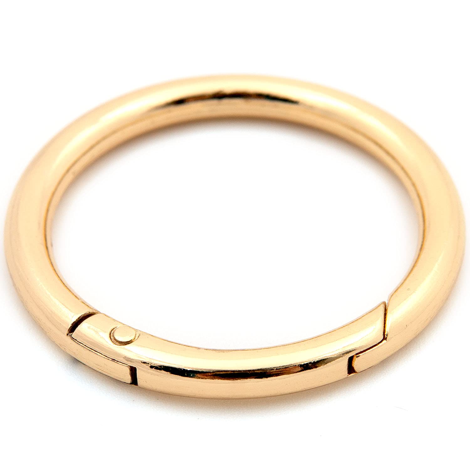 Photo 1 of O Ring Spring Opening Snap Trigger Clip Buckle 2 PCS Charm Purse Making (Gold,1 1/2")