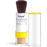 Supergoop! (Re) setting Face Powder SPF 35, Medium - Broad Spectrum Mineral Sunscreen - 0.15 oz - Shine Control, Matte Finishing, On-the-Go Sun Protection