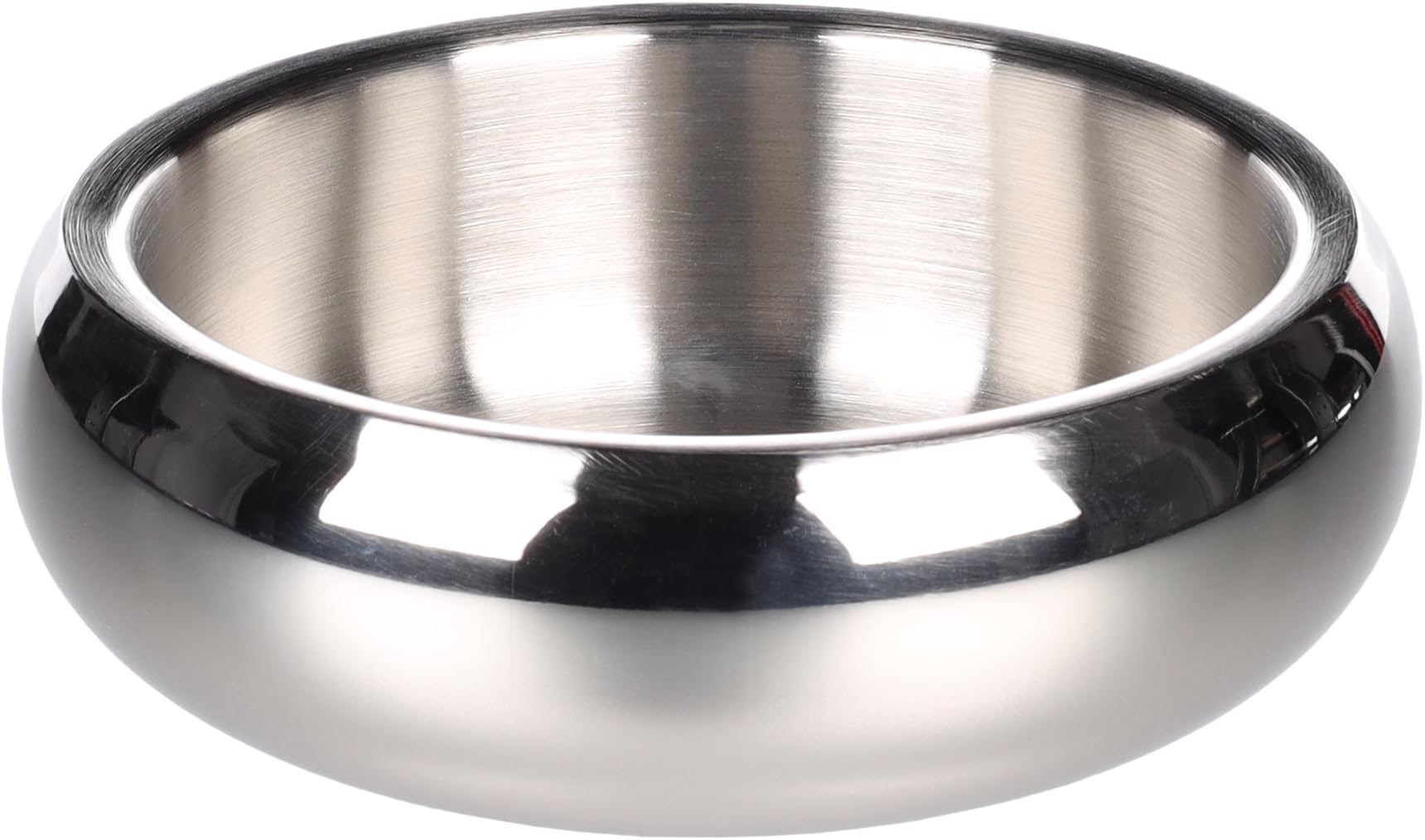 Flamingo FEEDING AND DRINKING BOWL MUNA SILVER M DIAMETER 15,5CM 790ML