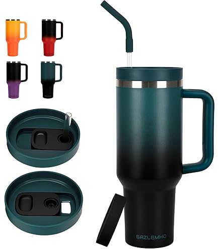 Amazon.com | Labulabla 40oz Tumbler with Handle,Double Wall Vacuum