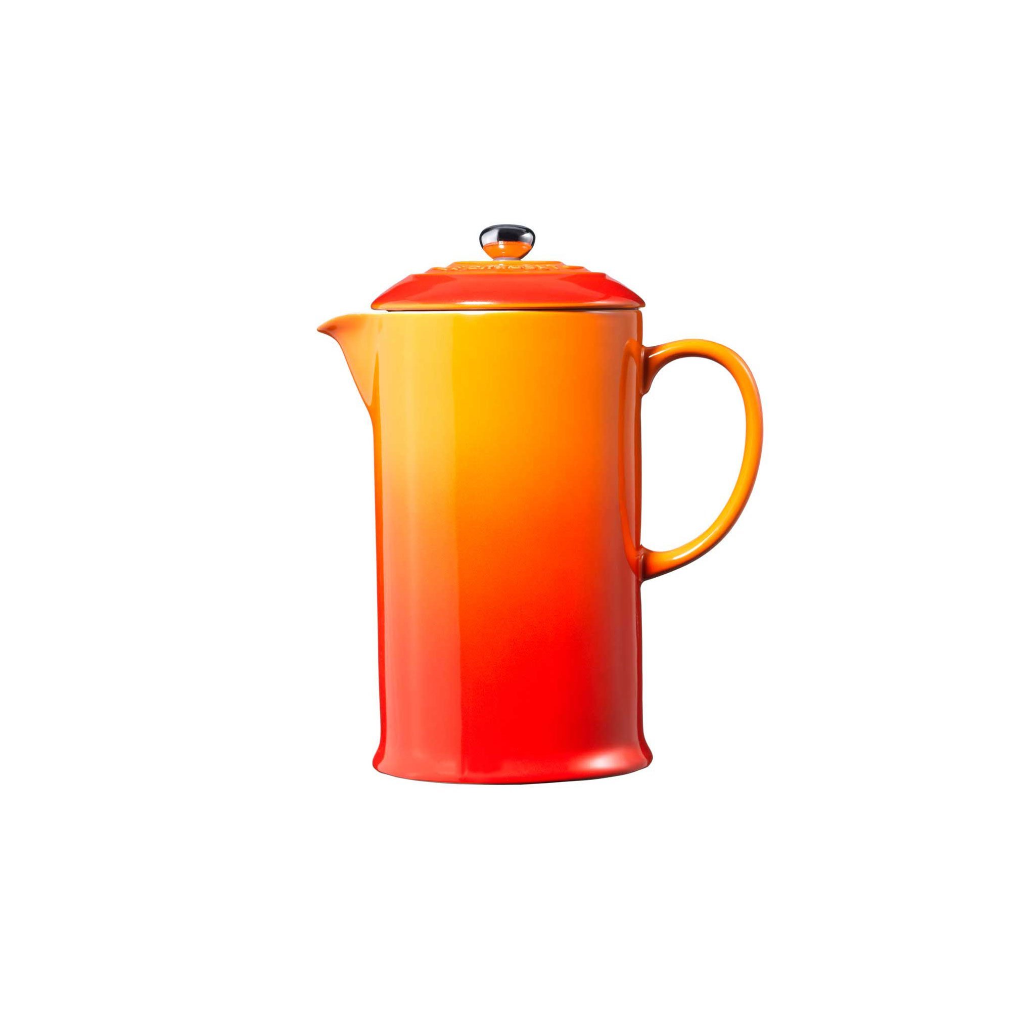 Le Creuset Stoneware Cafetière French Press with Stainless Steel Plunger, 1 Litre, Serves 3-4 Cups, Volcanic, 91028200090000 — image 1