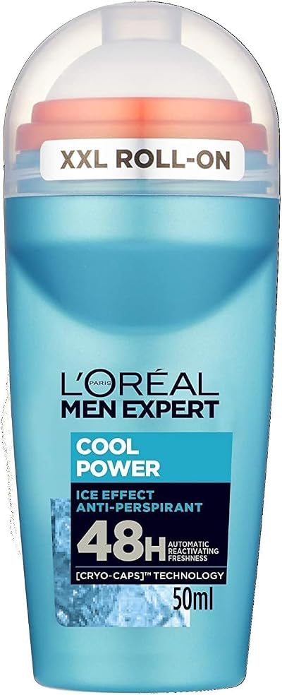 L'Oreal Paris Men Expert Cool Power 48H Anti-Perspirant Roll-On Deodorant 50ml