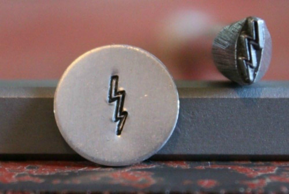 SUPPLY GUY 5mm Single Metal Punch Design Stamp: Symbols & Signs, Made in USA (Not a Set) (LIGHTNING BOLT SGS-2)