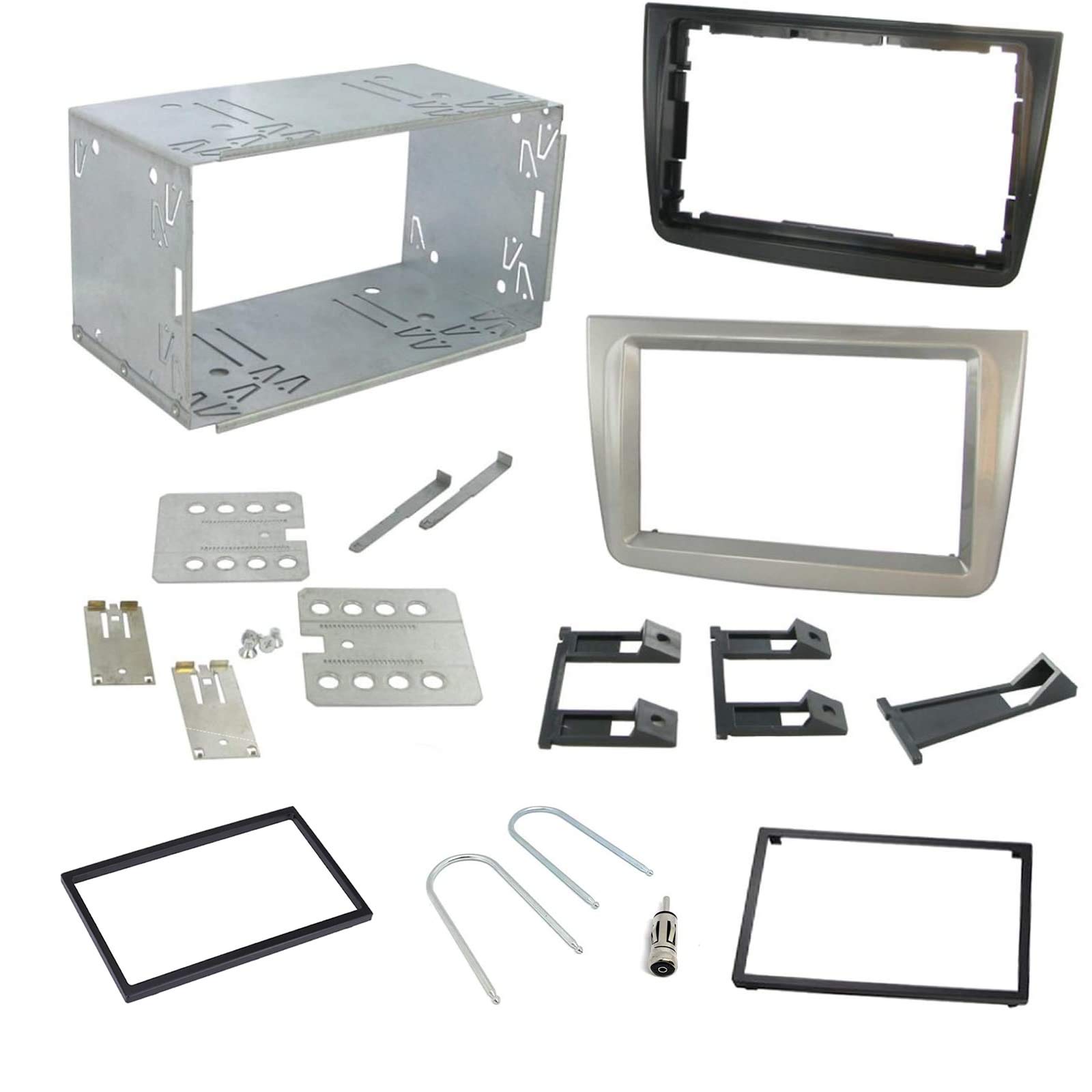 Sound-way Double din car radio stereo installation kit fascia adapter Alfa Romeo Mito 2008 2 din grey