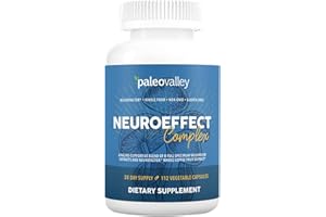Paleovalley NeuroEffect - Neuro Mushroom Coffee Nutritional Supplement for Focus, Memory, and Energy Support - 28-Day Supply - 8 Full Spectrum Mushroom and Whole Coffee Fruit Extracts