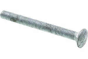 Prime-Line 9063837 Carriage Bolts, 3/8 in.-16 X 4 in., A307 Grade A Hot Dip Galvanized Steel (25 Pack)