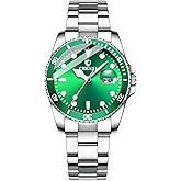 MASTOP Women's Classic Fashion Silver Stainless Steel Watches Waterproof Date Luminous Lady Dress Wrist Watch