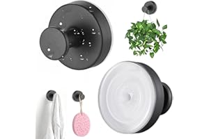 ZHLZHL 2pcs Suction Cup Hooks Weight Capacity 10lbs Self-Adhesive Bathroom Towel Hook,Stainless Steel Towel Hooks for Bathroo