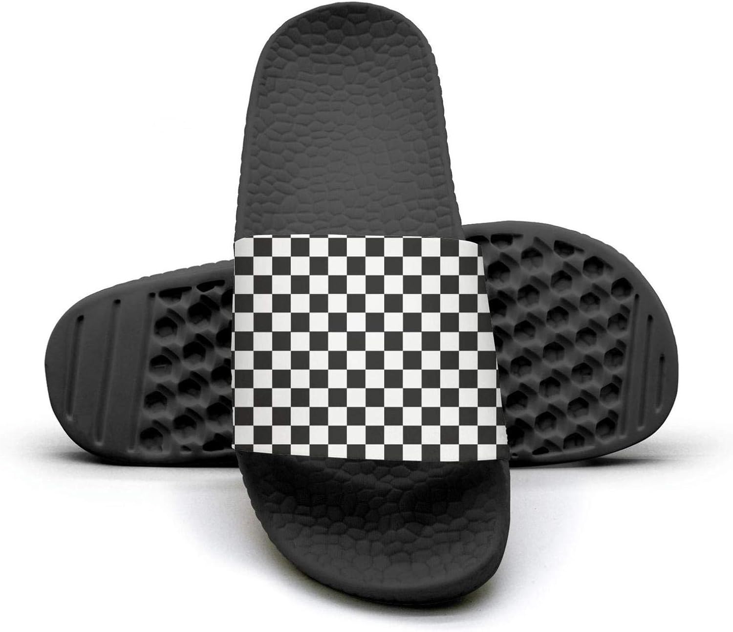 checkered flip flops