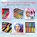 Hair Chalk for Girls, 24 Colorful Temporary Hair Color Wax for Kids, Christmas Birthday Gifts Present for 4 5 6 7 8 9 10 Years Old Girls and Up