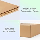 HORLIMER 25 Pack Shipping Boxes 17.8x12.7x5 cm Corrugated Cardboard Brown view 3