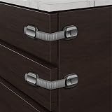 Norjews 8 Pack Cabinet Locks Baby Proofing Adjustable Straps Black view 5