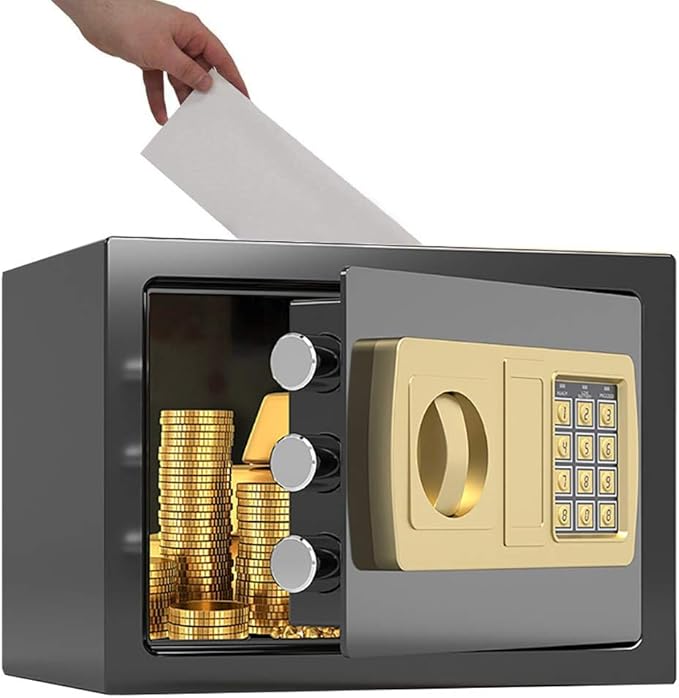 Digital Segura gota Caja de monedas for niños, niñas y niños - Pequeño