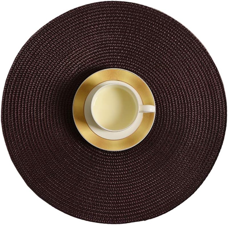 DGRZL Woven Table Mat Round Placemat Japanese Household