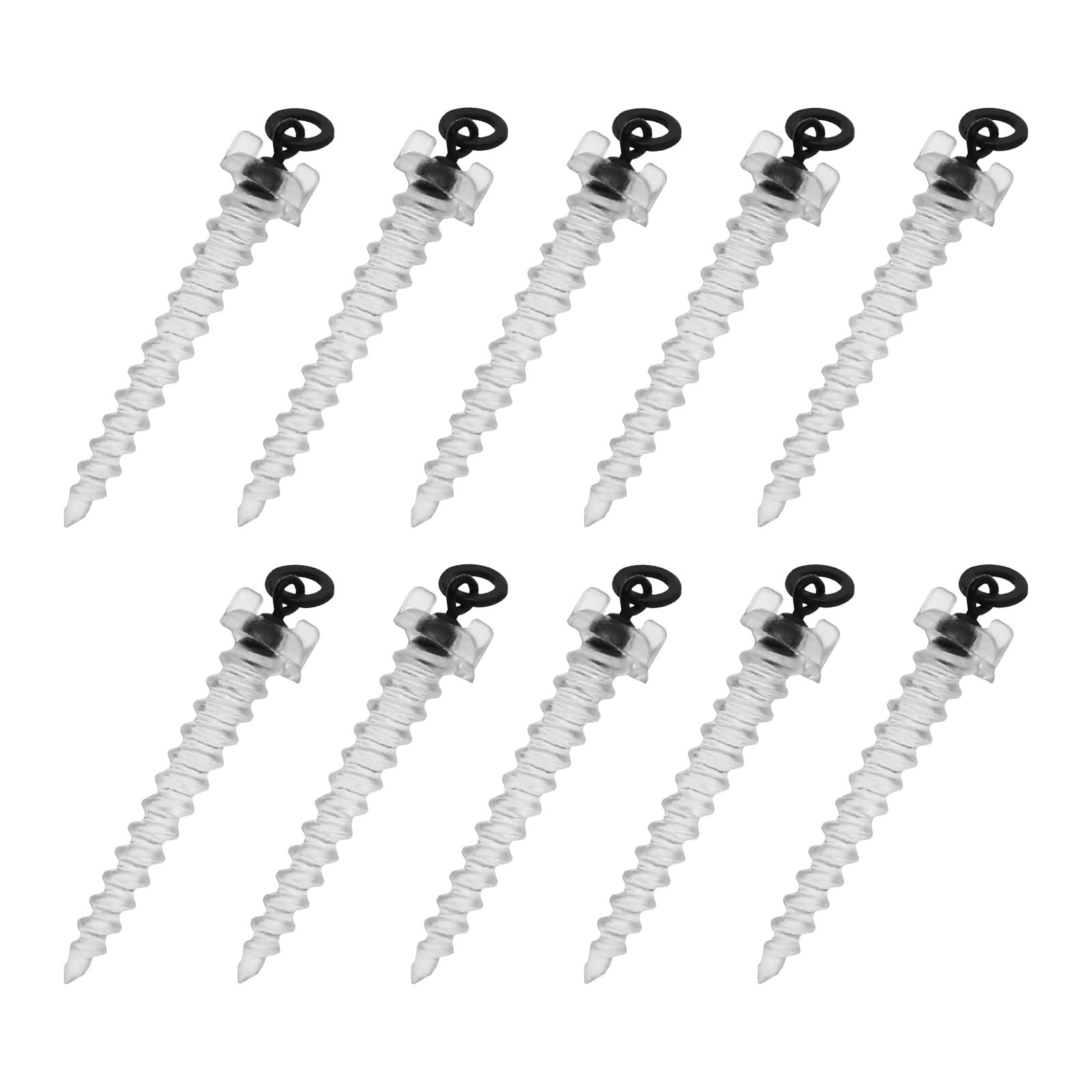 EMSea 50Pcs Fishing Lure Screws Replacement Bait Screws Pop Up Peg Bait Screw Fishing Accessories for D Rigs Chod Rigs Blow Back Rigs 27mm/ 1.06in