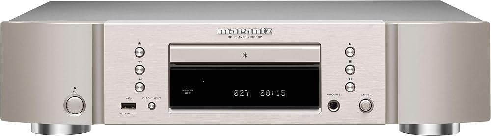 Marantz CD6007 HiFi CD Player with HDAM-SA2 USB DAC Gold Outputs Silver