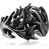SAINTHERO Men's Vintage Gothic Stainless Steel Rings Flying Dragon Rock Punk Biker Rings Halloween Gifts Size 7-13