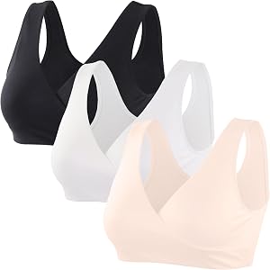 SORIHEYI Maternity Nursing Bra Soft Seamless Sleep Bra for Pregnancy & Breastfeeding, Wire-Free Top for Night & Day