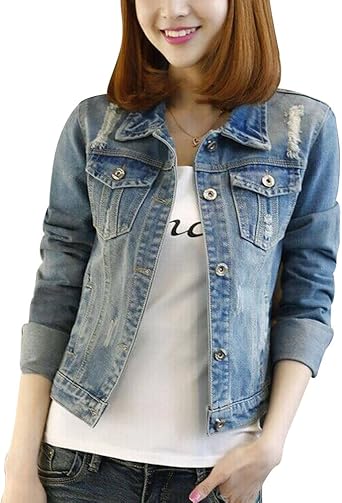 oversized short denim jacket