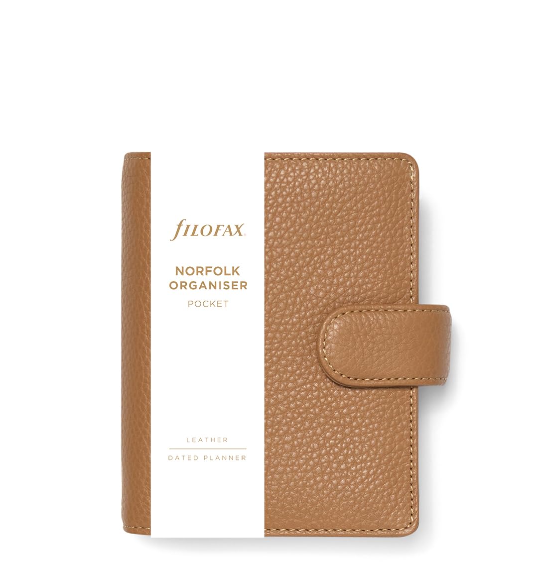 Filofax Pocket Norfolk Organiser - almond — image 1