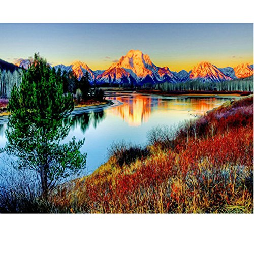 Paint By Number Kits of Mountains • Paint By Number For Adults