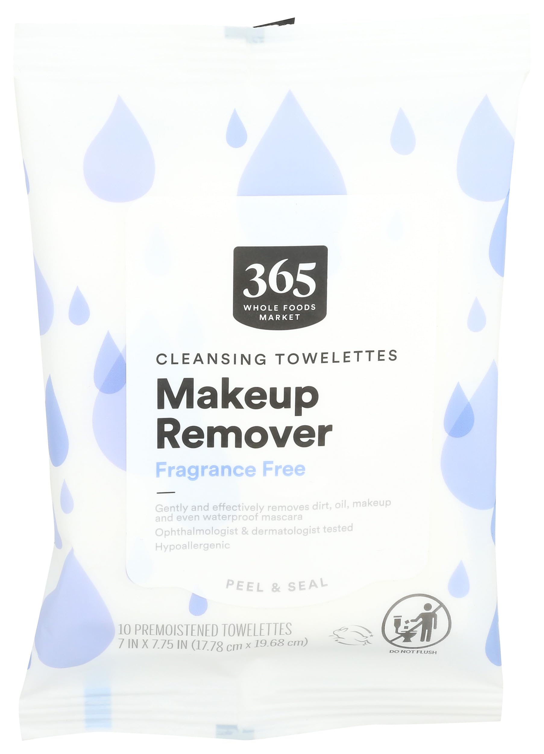 365 by Whole Foods Market Makeup Remover Cleansing Towelettes, 10 CT