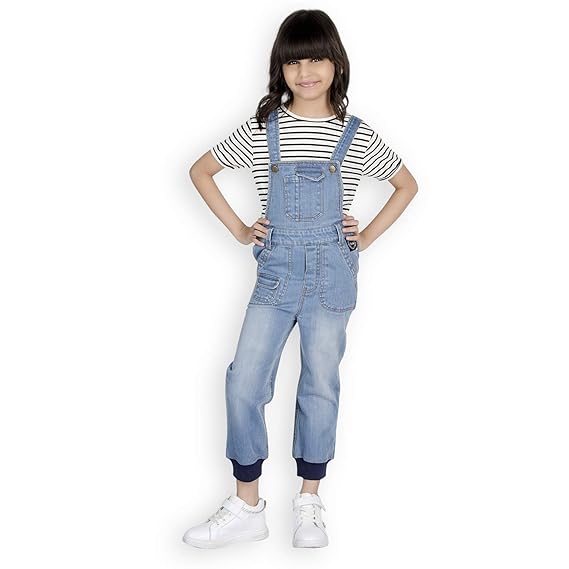 kids black dungarees