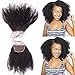 Nicewig 100% Raw Remy Virgin Mongolian 4b 4c Afro Kinky Curly Human Hair Lace Closure with baby hair 4