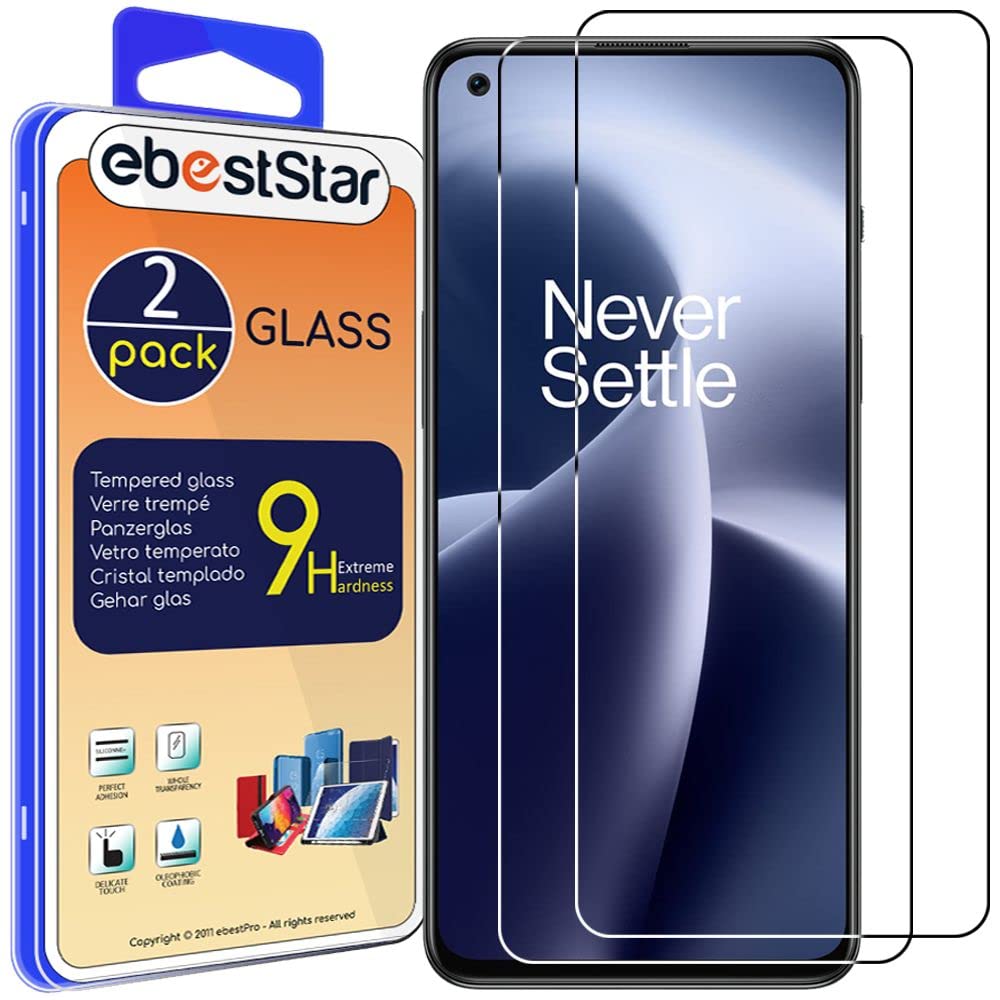 ebestStar - for OnePlus Nord 2T Screen Protector x2 5G, Tempered Glass Protection, Premium Ultra Clear Transparent