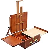 MEEDEN Pochade Box, Tabletop Easel for Painting, Portable Easel for Painting Canvas with Nylon Carry Bag, French Easel Art Ea