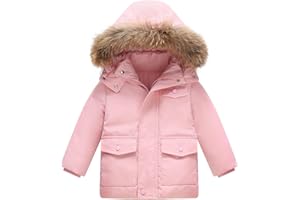 IBOBOOM Toddler Winter Coat Baby Puffer Jacket Girl Hoodie Boy Snow Outerwear Clothes 5T