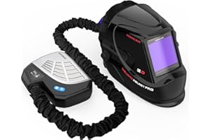 YESWELDER Powered Air Purifying Respirator Auto Darkening Welding Helmet LYG-M800H