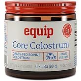 Equip Foods Core Bovine Colostrum Powder - 3,000mg Grass Fed Colostrum Supplement - Gut Health, Immunity, Recovery Lactoferrin Supplements - Keto Friendly Bovine Colostrum, 30 Servings, Unflavored