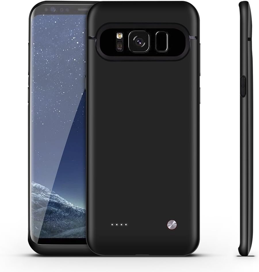 FIDEA Galaxy S8 Plus Battery Case, (Black)