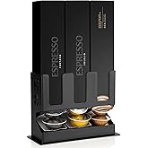RECAPS Coffee Pod Storage Holder Dispenser (3 Box Sleeve Holder)Compatible with Nespresso Vertuoline Vertuo, Countertop Organ