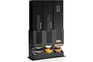 RECAPS Coffee Pod Storage Holder Dispenser (3 Box Sleeve Holder)Compatible with Nespresso Vertuoline Vertuo, Countertop Organ