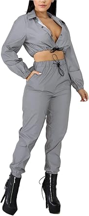 reflective womens tracksuit