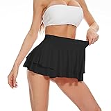 Kepblom Women's Rave Mini Skirt - Sexy Pleated