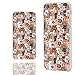CHICHIC iPhone 6s Case,iPhone 6 Case, 360 Full Protective Shockproof Slim Flexible Soft TPU Art Design Cover Cases for iPhone 6 6s 4.7 Inch,Cartoon Animal pet Cute Brown Dogs and Cats Smile