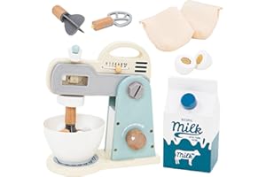 Kitchen Appliance Toy - Wooden Food Blending | Kitchen Appliance Toy Blender Set - for Boys Girls Preschoolers Children Class
