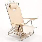 SUN'Y Escapes Portable Backpack Beach Chair for Adults - Natural Sand
