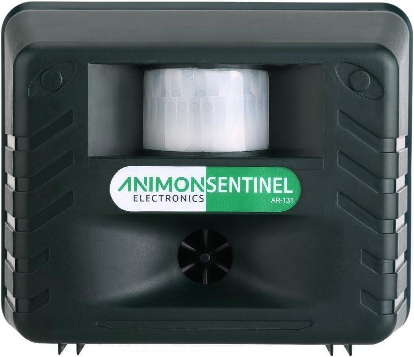 BARKGUARD ANIMON YARD SENTINEL Outdoor Ultrasonic Electronic Animal Pest Repeller Deterrent for Yard & Garden with AC Adaptor